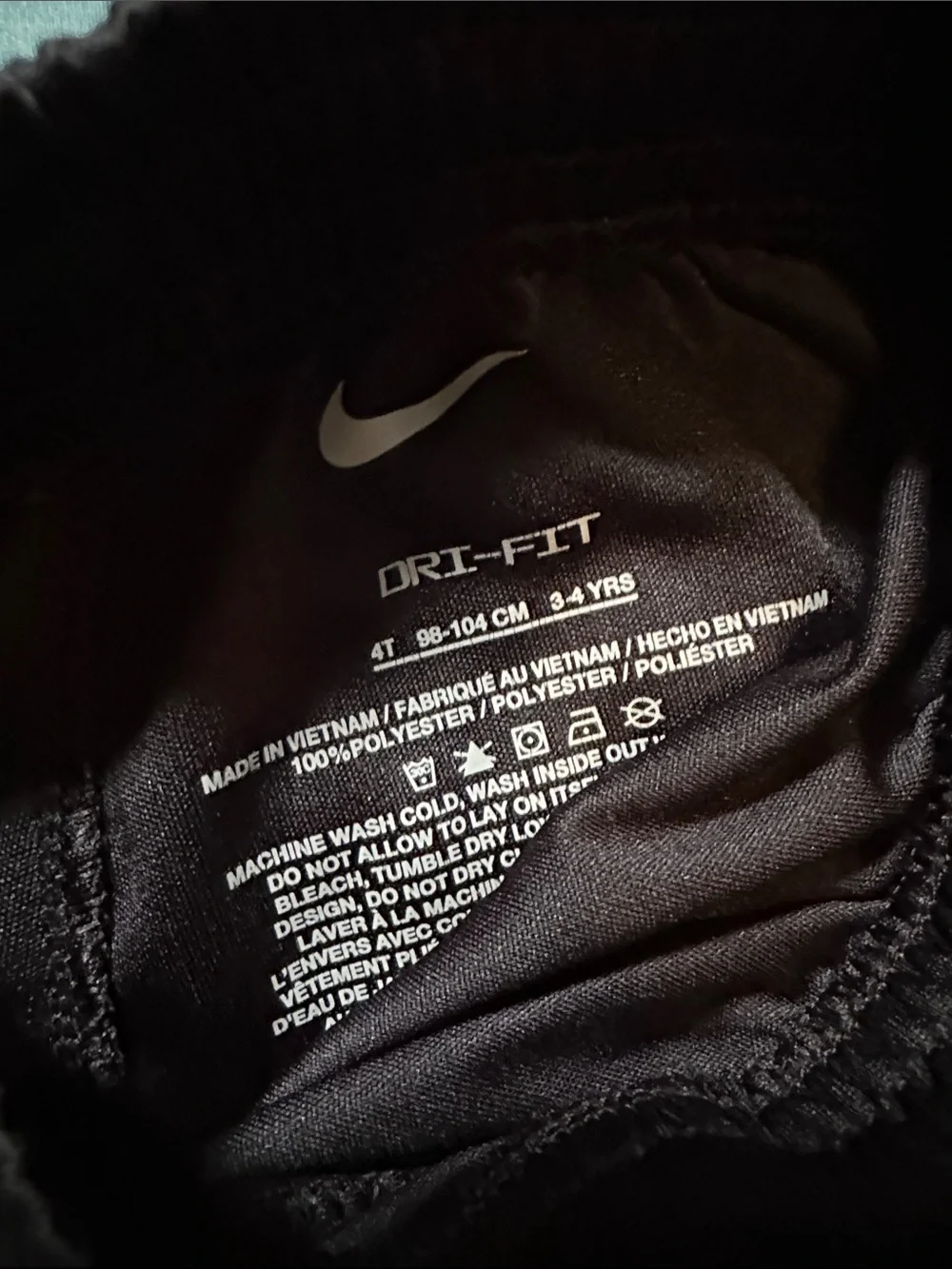 Nike Light Blue Graphic Tee with Black Shorts - Picture 2 of 3